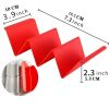 1pc/6pcs Colorful Taco Holder Stands - Premium Large Taco Tray Plates Holds Up To 3 Or 2 Tacos Each, PP Health Material Very Hard And Sturdy, Dishwash