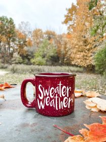 Sweater Weather Campfire Mug (Primary color: Black)