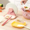 1pc Pot Lid Holder; Spoon Rest For Stove Top; Heat-Resistant Cover Holder For Kitchen Counter; Kawaii Cooking Utensils Rack For Spoons; Kitchen Access